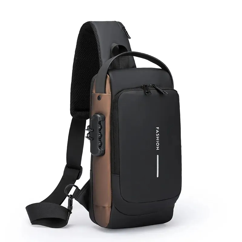 Men Multifunction Anti Theft USB Shoulder Bag Man Crossbody Cross Body Travel Sl