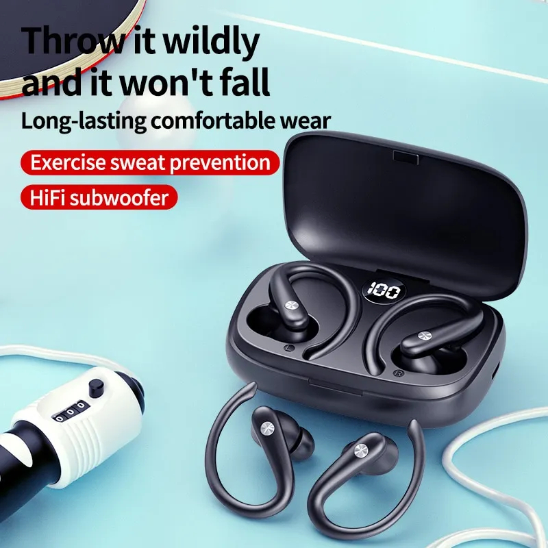 T30s Wireless Bluetooth Headset Ear Hanging Sports Running Earplugs Comfortable 