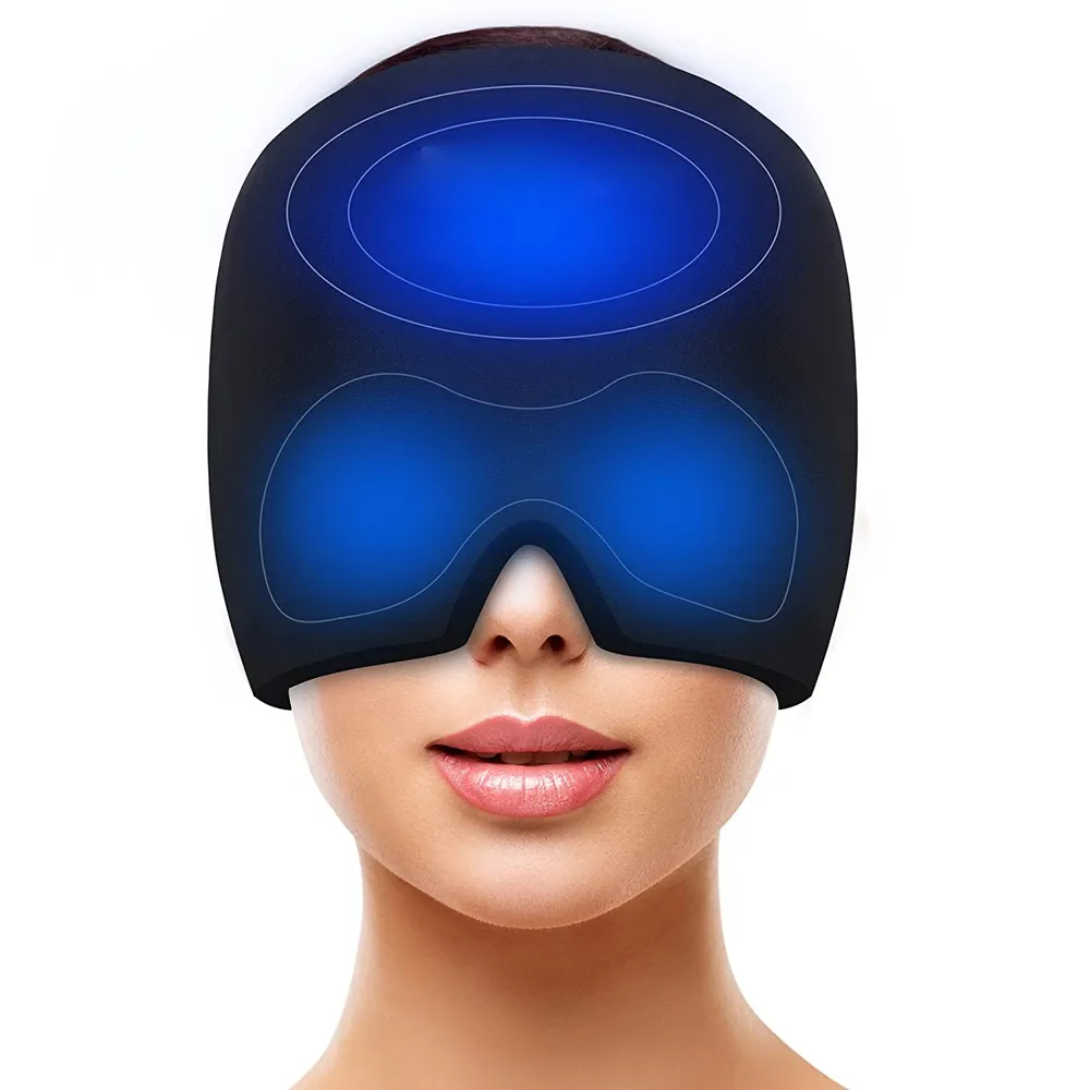 Hot Cold Therapy Headache Migraine Relief Cap Wearable Therapy Wrap Stress Press