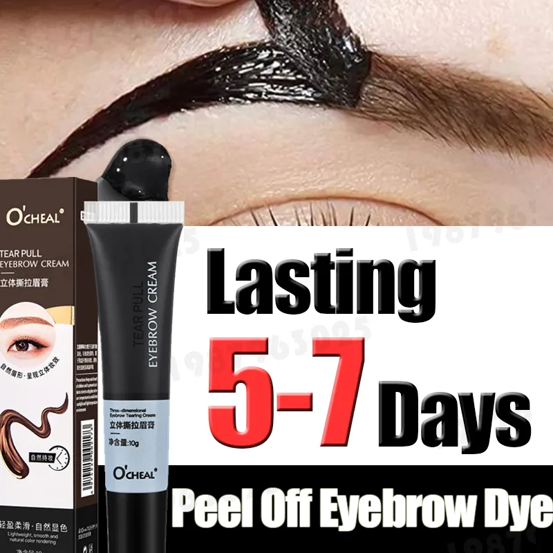 Eyebrow Gel Makeup Tearing Waterproof Long Lasting Semi-Permanent Tattoo Dye DIY
