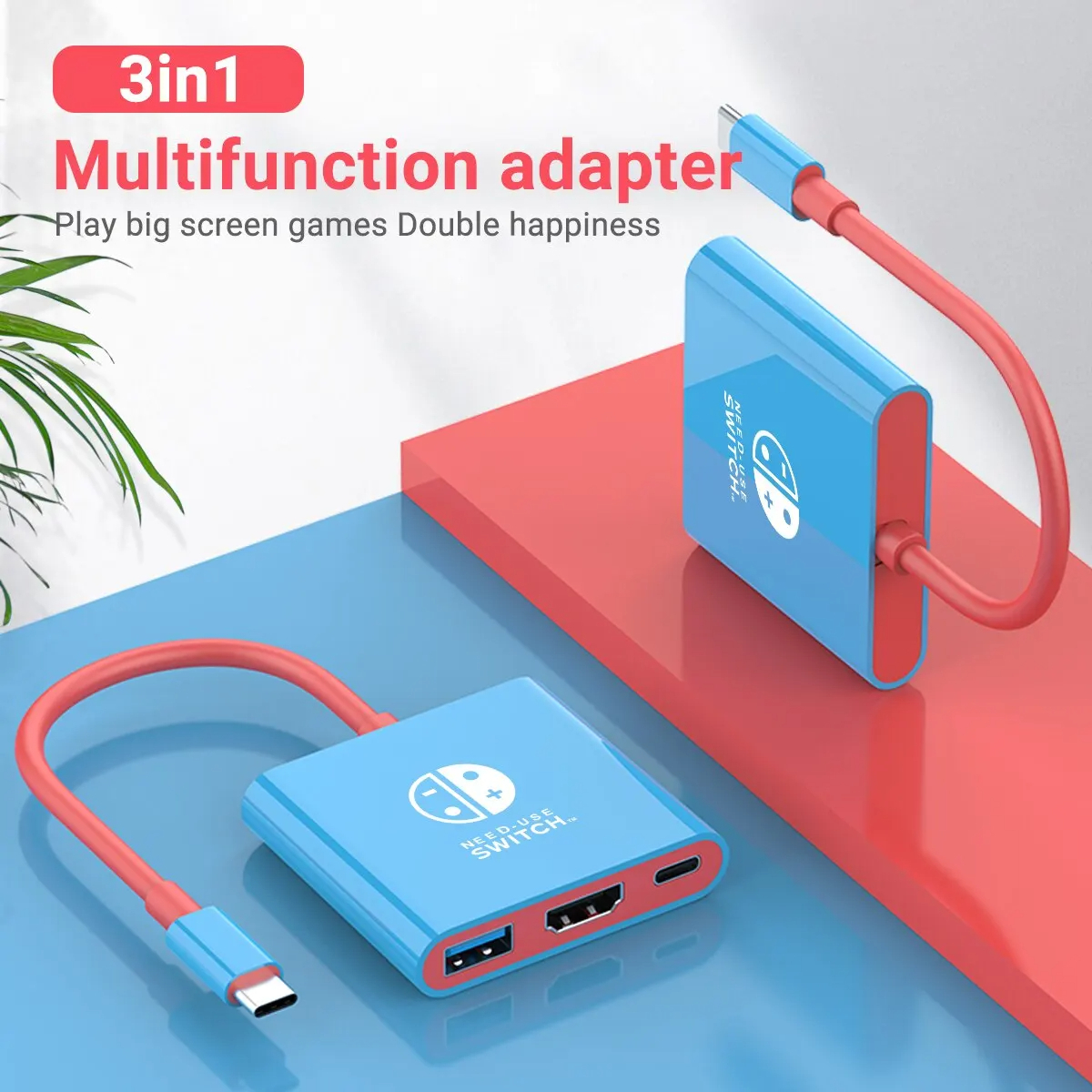 Portable Nintendo Switch Docking Station TPYE-C Hub with HDMI and USB 3.0 Perfec