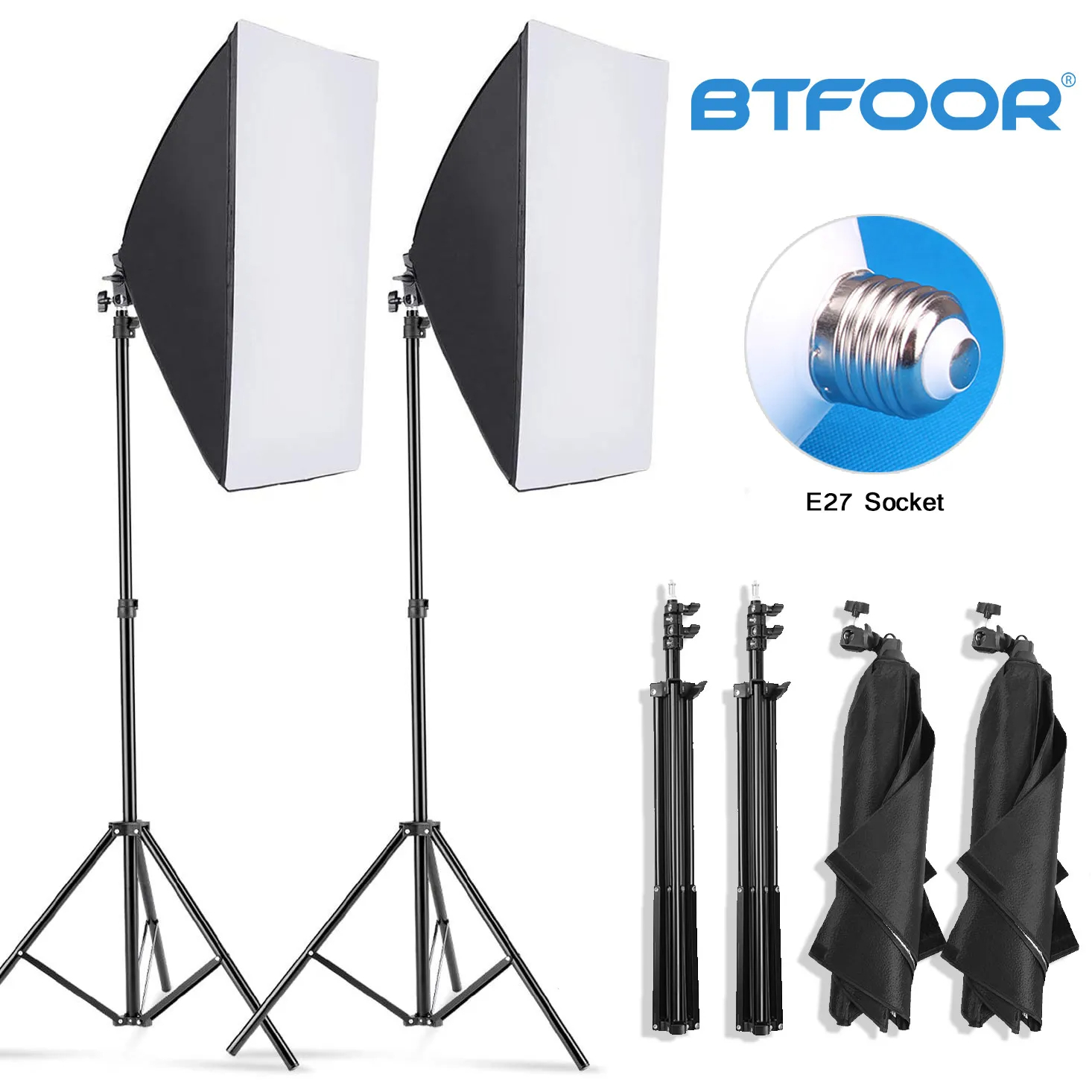 Professional Photography softbox Lighting soft box With Tripod E27 Photographic 