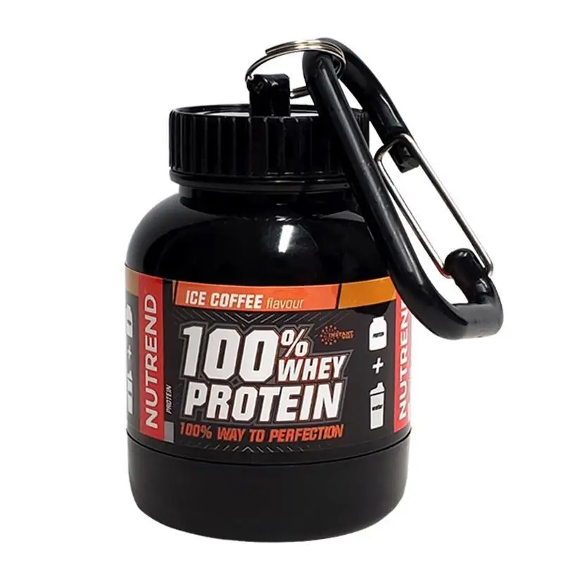 100/200ml Portable Protein Powder Supplement Container Lightweight Leakproof Sto