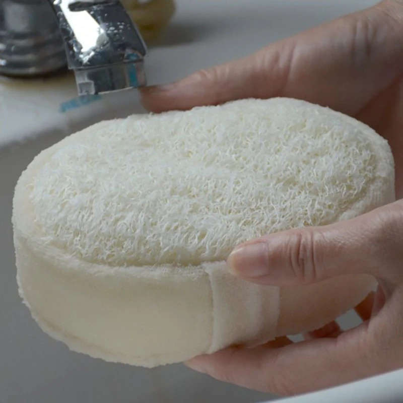 100% Natural Loofah Sponge Unisex Bath Towel Wipe Thick Sponge Bath Shower Rub W