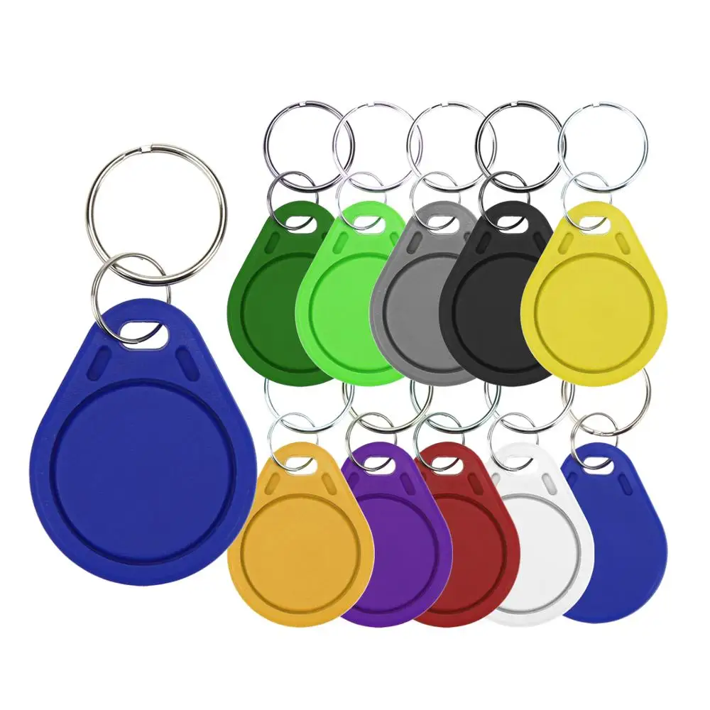 10PCS 13.56Mhz RFID UID Token Copy Keykobs Changeable Attendance Management CUID