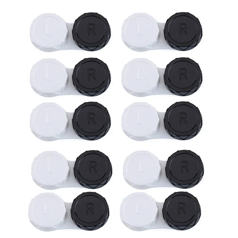 10pc Mini Contact Lens Case for Eyes Travel Kit Holder Glass Cosmetic Contact Le