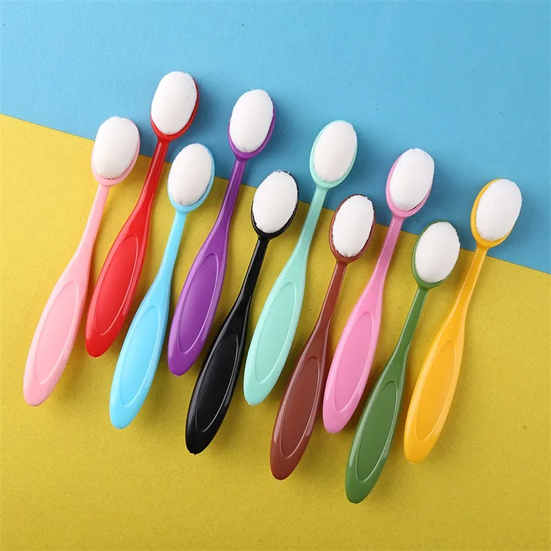 10pcs/set Smooth Blending Brushes Drawing Painting Brushes Flat Kit for DIY Scra