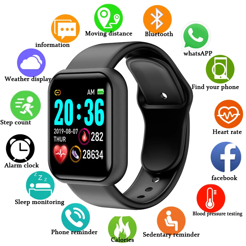 116plus Smart Watch Men Blood Pressure Waterproof Smartwatch Women Heart Rate Mo