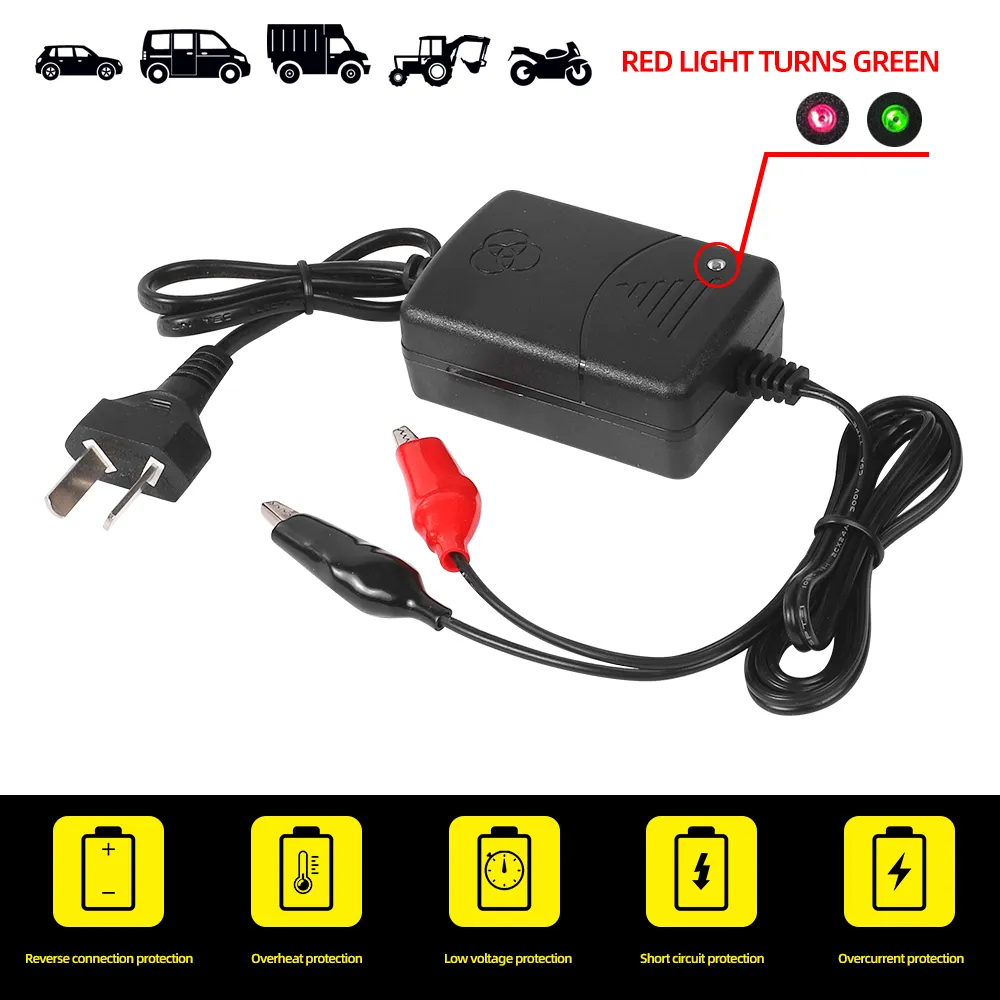 12V 1300Ma Universal Smart Battery Charger Eu Us Au Uk Plug Rechargeable Sealed