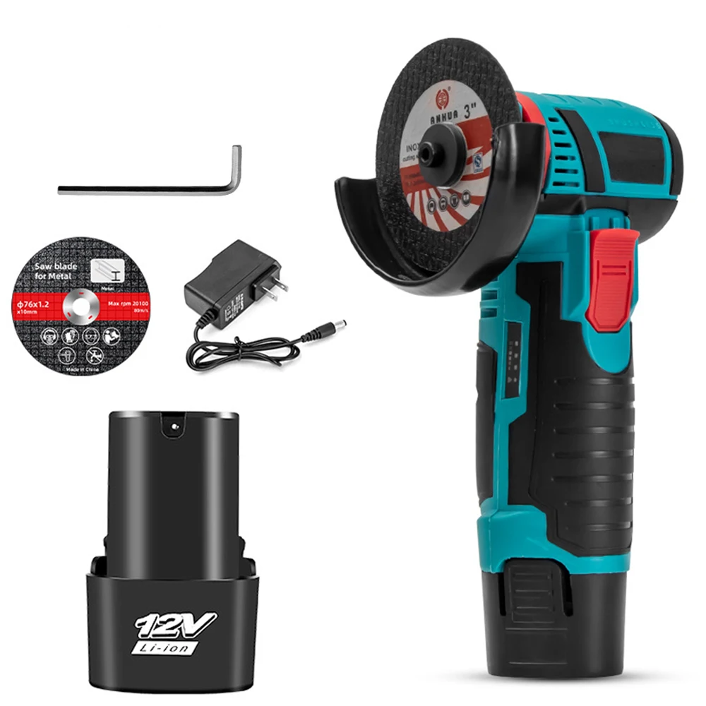 12V Mini Angle Grinder Rechargeable Grinding Tool Polishing Grinding Machine For
