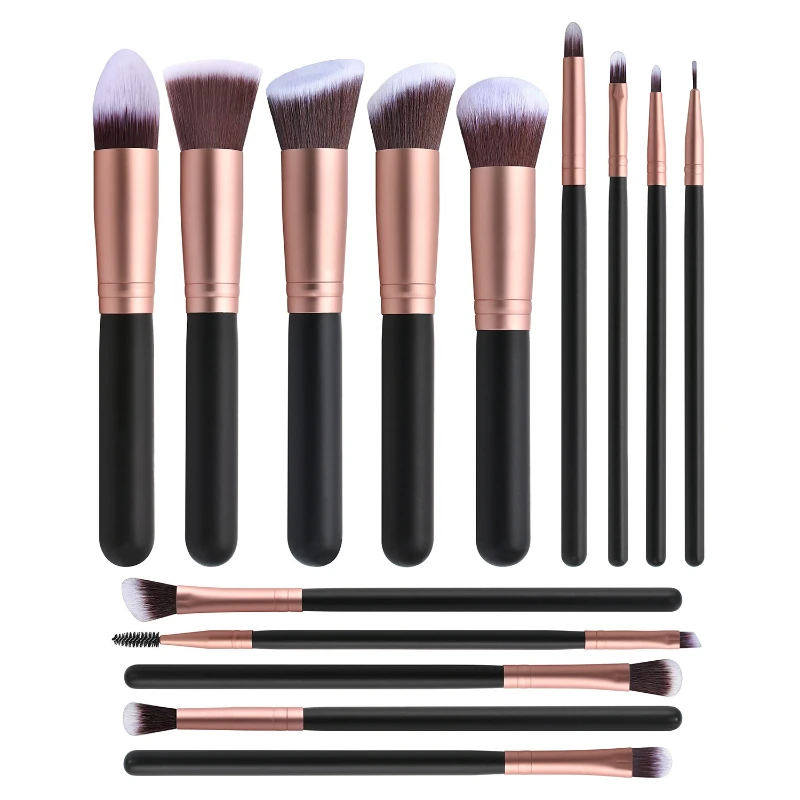 14pcs Makeup Brushes Set for Foundation Powder Blusher Lip Eyebrow Eyeshadow Eye