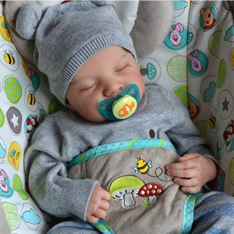 19 Inches Levi Reborn Baby Realistic Vinyl Body Alive LoL Bebe Newborn Finished 