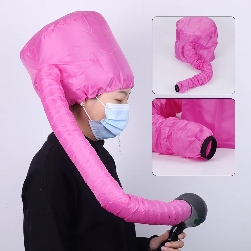 1PC Portable Soft Hair Drying Cap Bonnet Hood Hat Womens Blow Dryer Home Hairdre