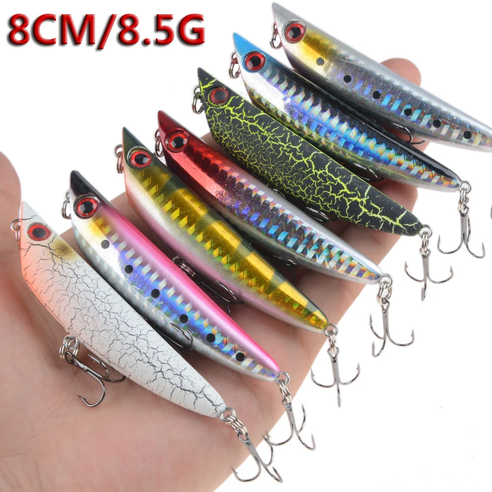1pcs Pencil Lure Fishing Bait 80mm 8.5g Artificial Hard Lures Minnow Baits Float