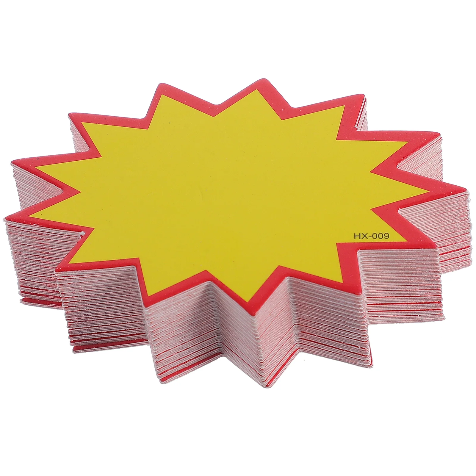 200 Pcs Erase Tag Sale Tags Price Label for Stores Emblems Fundraising Burst Sig