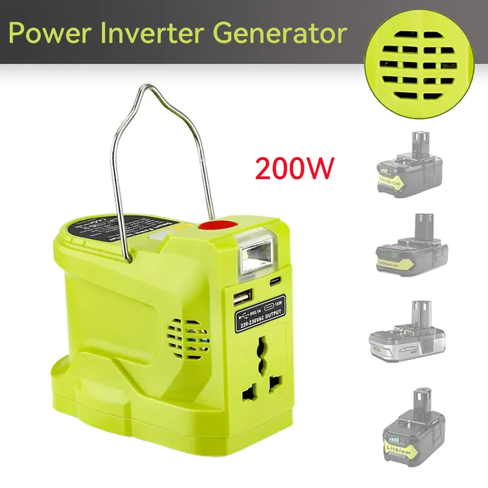 200W Portable Power Station Power Generator With Dual USB 280LM LED Light For Ry