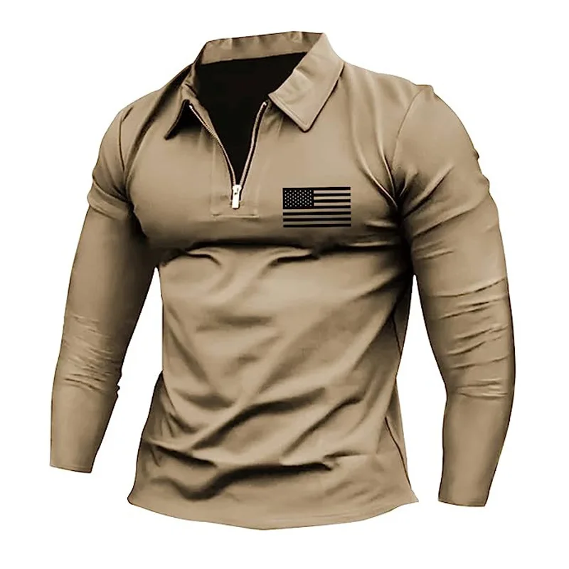 2023 European And American Half Zip Men's Clothing Ethnic Style 3d Printed Half 