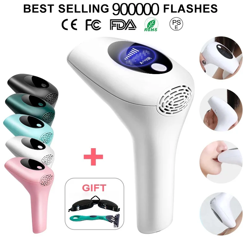 2023 Professional Women Laser Hair Removal IPL Epilator Female Pulsed Light Elec