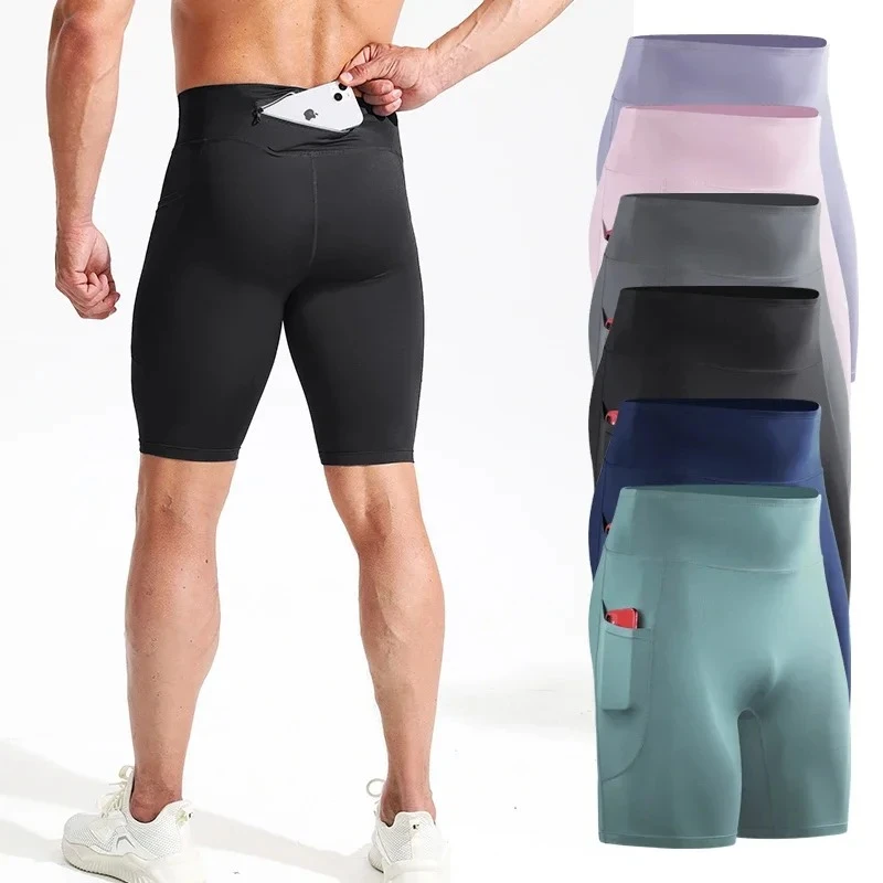 Men Outdoor Running Pocket Shorts Board GYM Cycling Fitness Legging Riding Baske