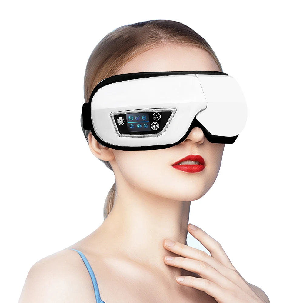 Eye Massager Smart Airbag Vibration Hot Compress Bluetooth Music Relieve Fatigue