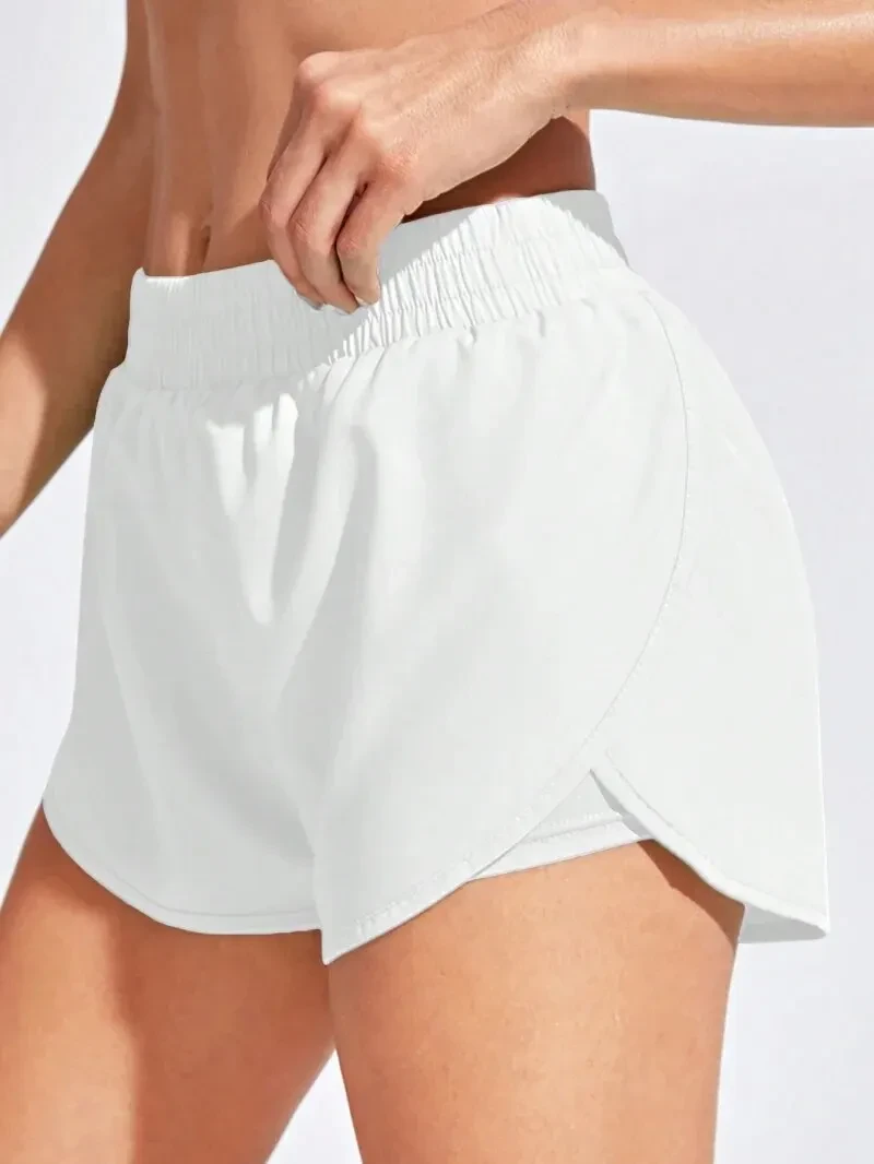 Yoga Shorts Women Fitness Elastic Running Workout Short Leggings For Ladies Gym