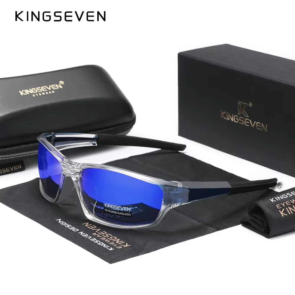 Genuine KINGSEVEN. Newly Designed Men and women's Sports Polarized Sunglasses UV