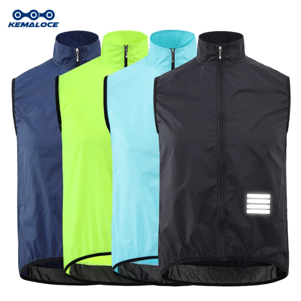 Cycling Vest Wind Navy Blue Men Sleeveless Bicycle Gilet Black Lightweight Outdo