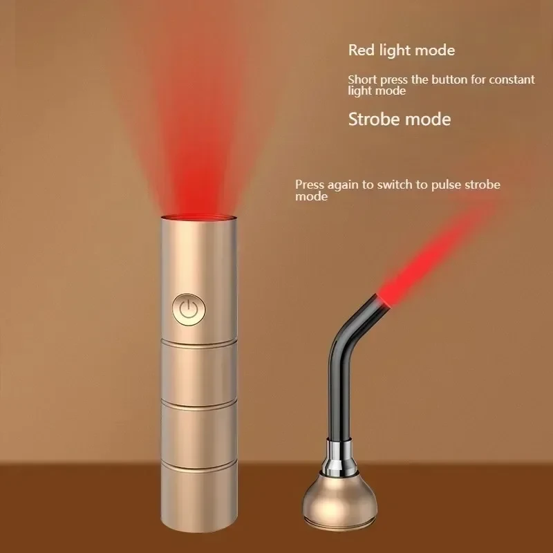 Red Lights Therapy Device Stick Led Infrared Pulse Light Portable Canker Sore Tr