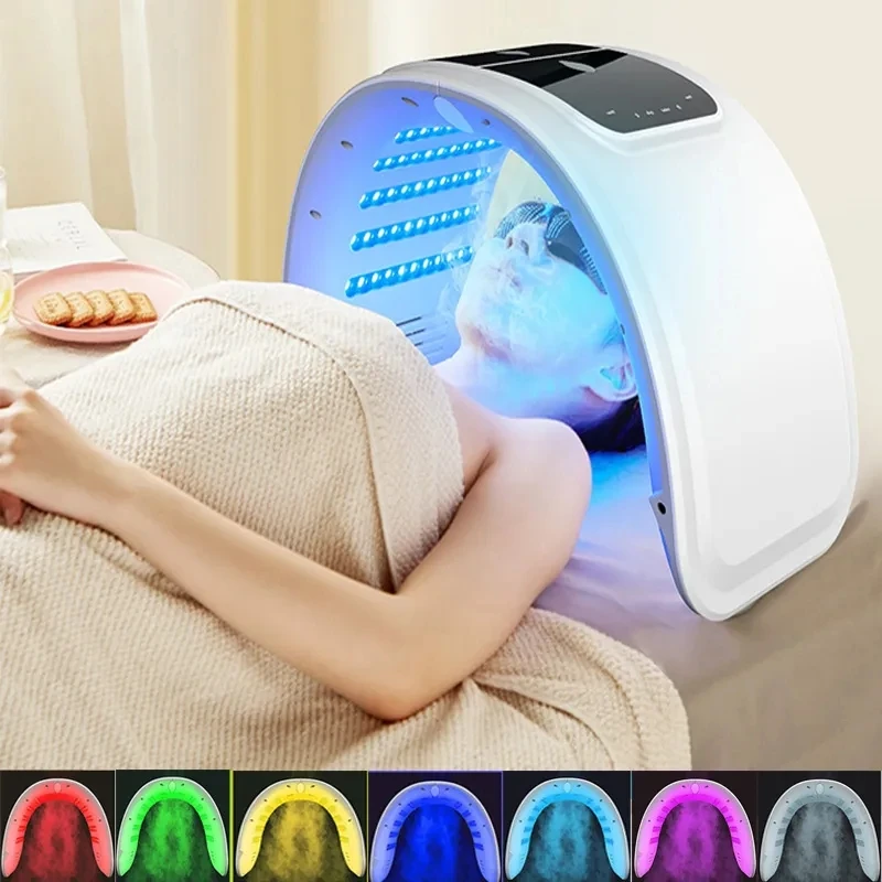 7 Colors LED Face Mask PDT Equipment SPA Facial Spray Device Skin Rejuvenation L