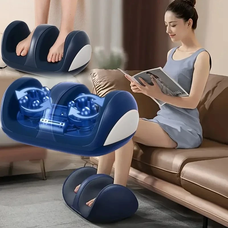 Extra Big Electric Foot Massager Hot Compress Shiatsu Kneading Leg Roller Kneadi
