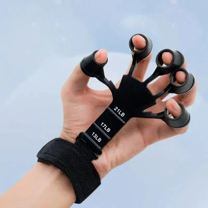 New Silicone Finger Trainer 5 Finger Wrist Stretcher Finger Strength Recovery Fl