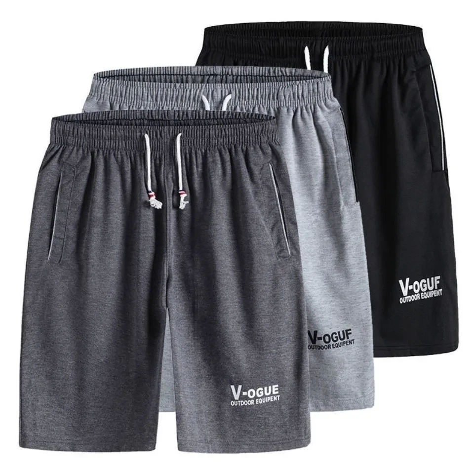 Men's Casual Loose Breathable Five-Point Shorts Comfortable Waist Sports Pants w