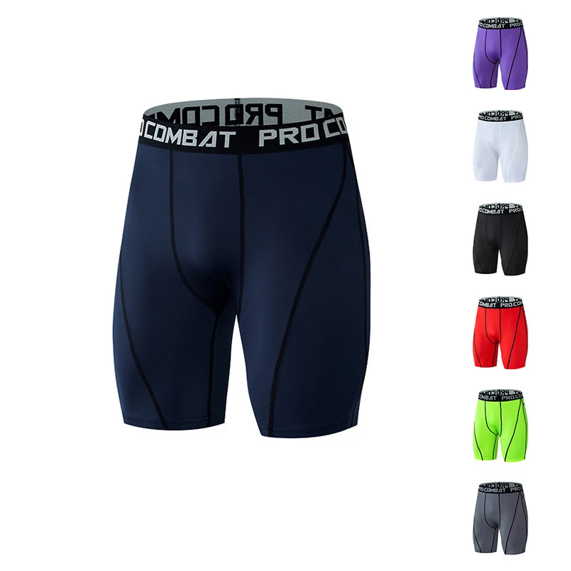 Men Gym Sport Shorts Compression Running Shorts Quick Dry Fitness Basketball Sho