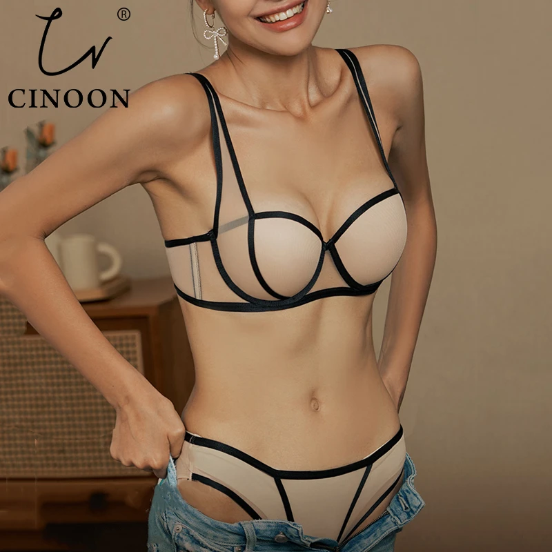Sexy French Women's underwear Set Push-up Bra And Panty Sets Comfort Brassiere A