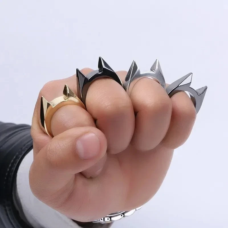 Rings Broken Window Cat's Ear Safety Survival Defense Ring Self Defense Supplies