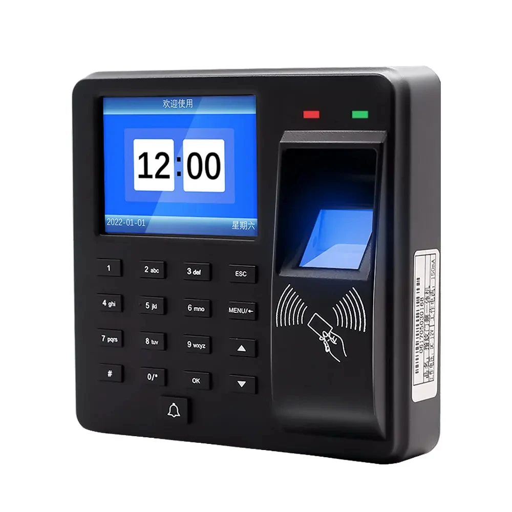125Khz RFID Biometric Fingerprint Time Attendance Clock Recorder Employe Recogni