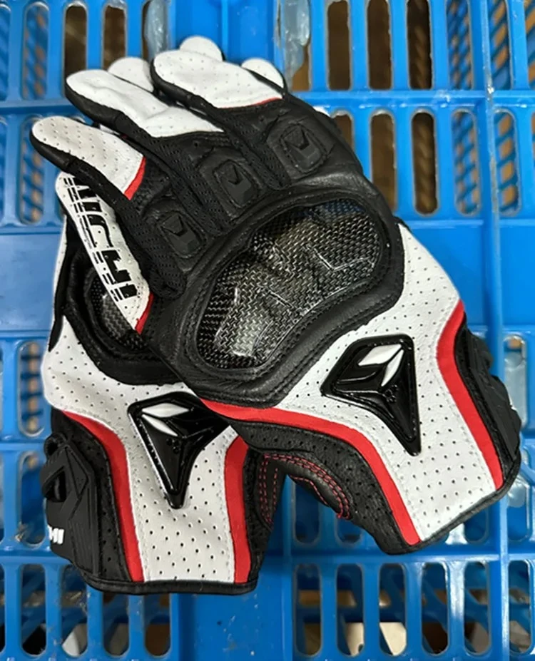 Motorcycle Gloves Genuine Leather Men's Motocross Racing Gloves RST390 391 Glove