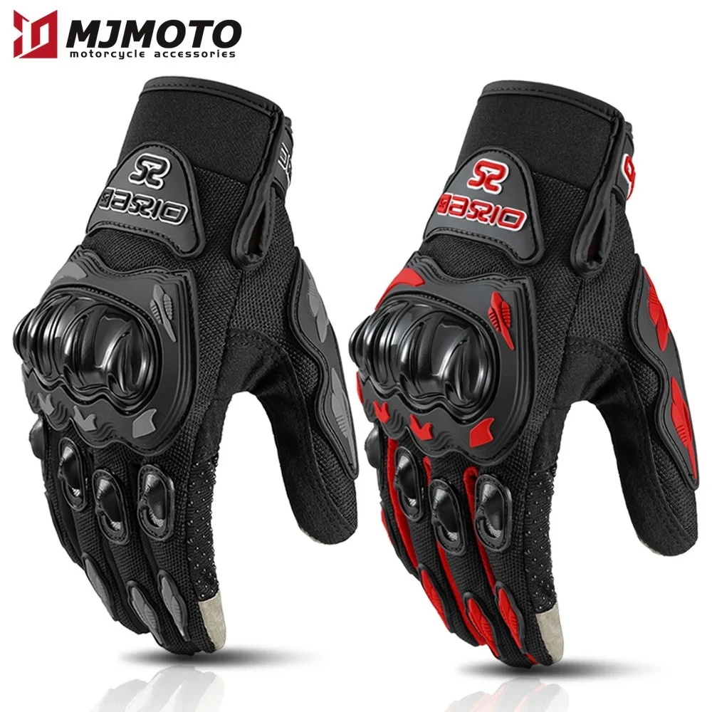 Summer Breathable Full Finger Motorcycle Gloves Non-slip Wear-resistant Motocros
