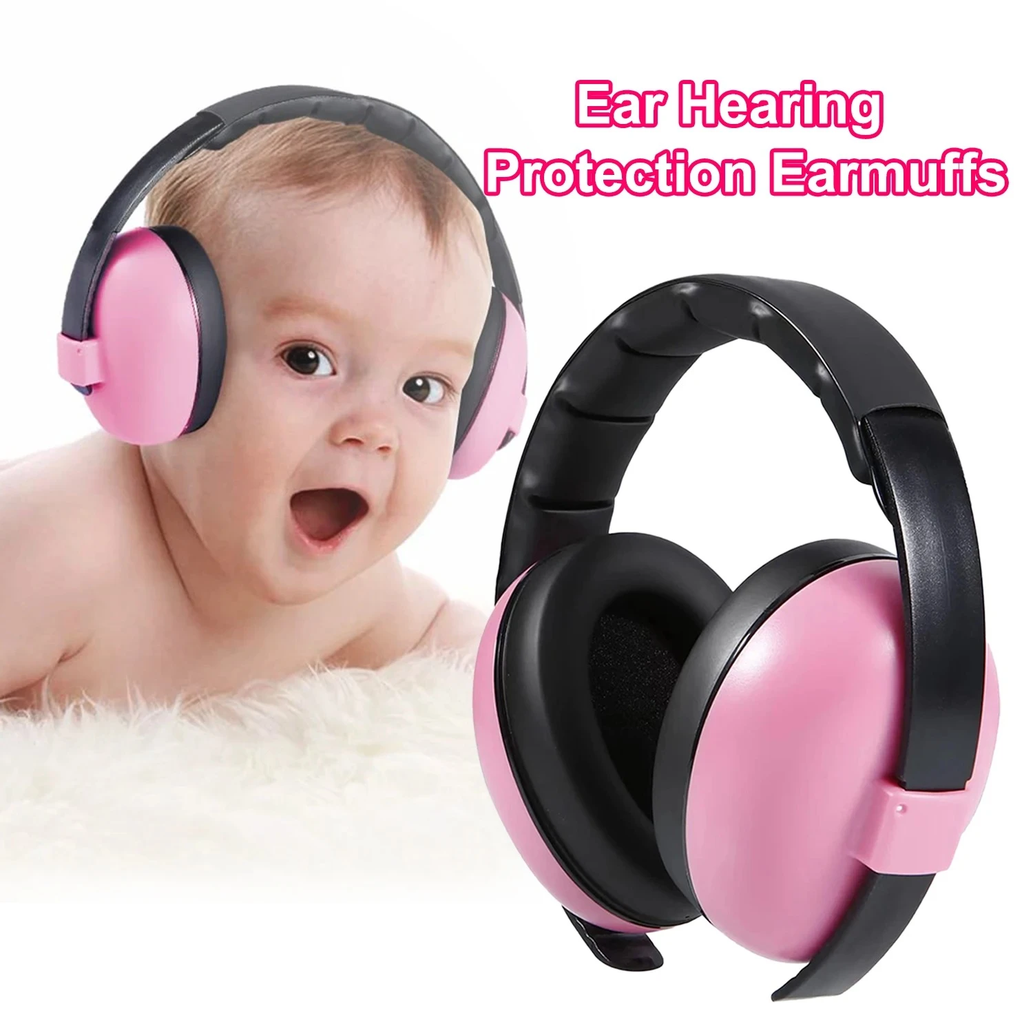 Ear Protection for Babies and Toddlers NRR 21dB Noise Reduction Earmuffs Baby He