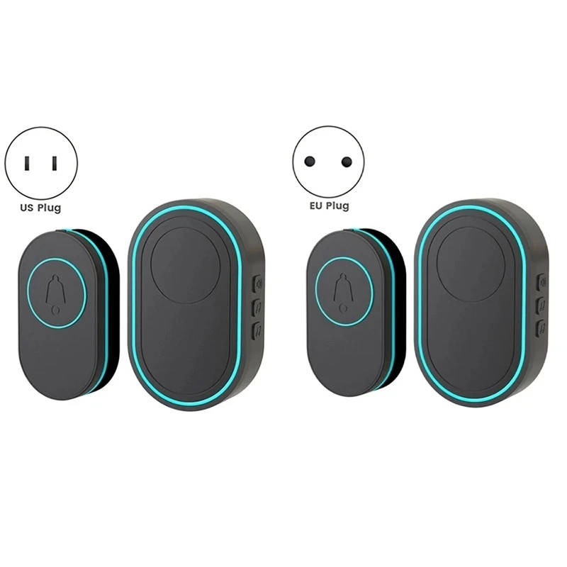 Intelligent Wireless Doorbell Home Welcome Doorbell Waterproof Smart Door Bell C