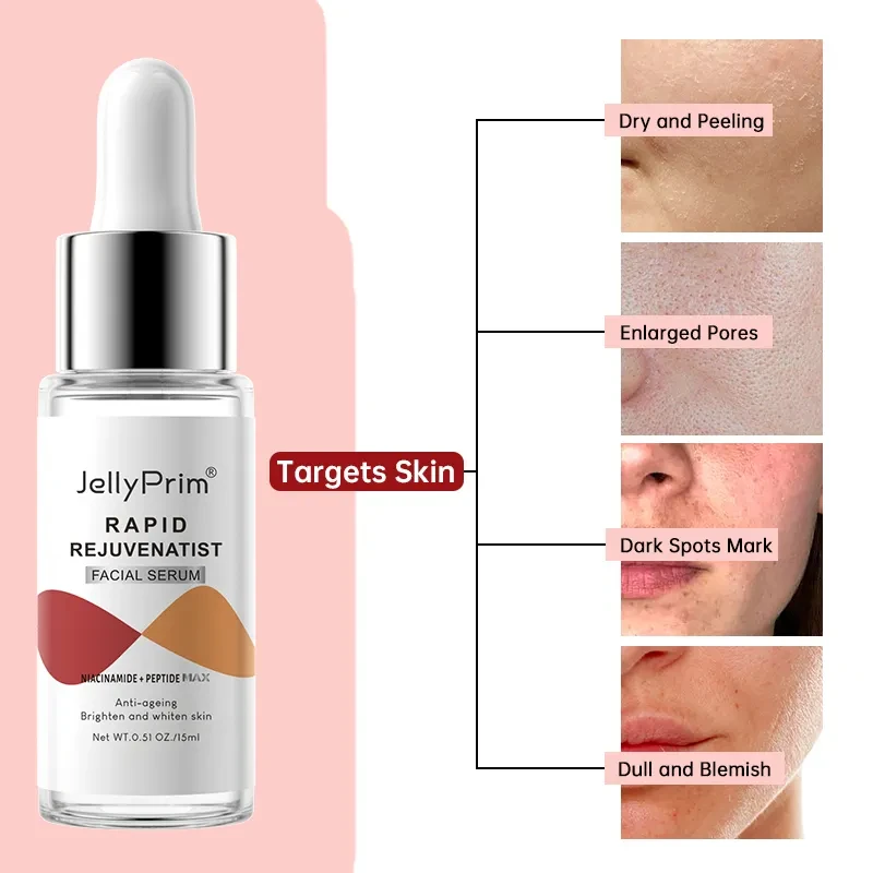 Pore Care Skin Care Serum Set Face Lagre Pore Smoothing Dark Spots Lightening Niacinamide Whitening Facial Serum Skincare Kits