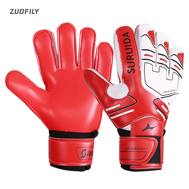 Professional Goalkeeper Gloves Kids Adults Thickened Latex Protection Football Goalkeeper Gloves Soccer Goalie Non-slip Gloves