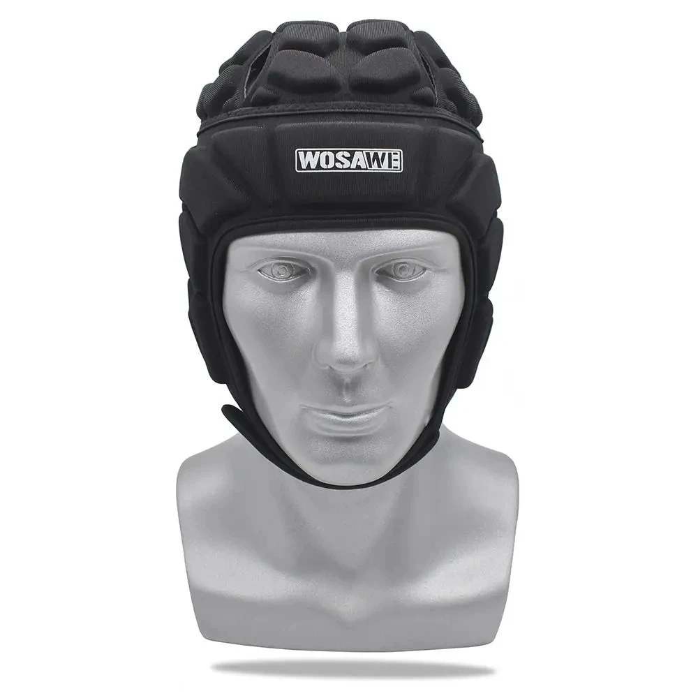 EVA Sponge Padded Football Protect Helmet Breathable Anti-collision Goalkeeper Helmet Shock Absorption Protective
