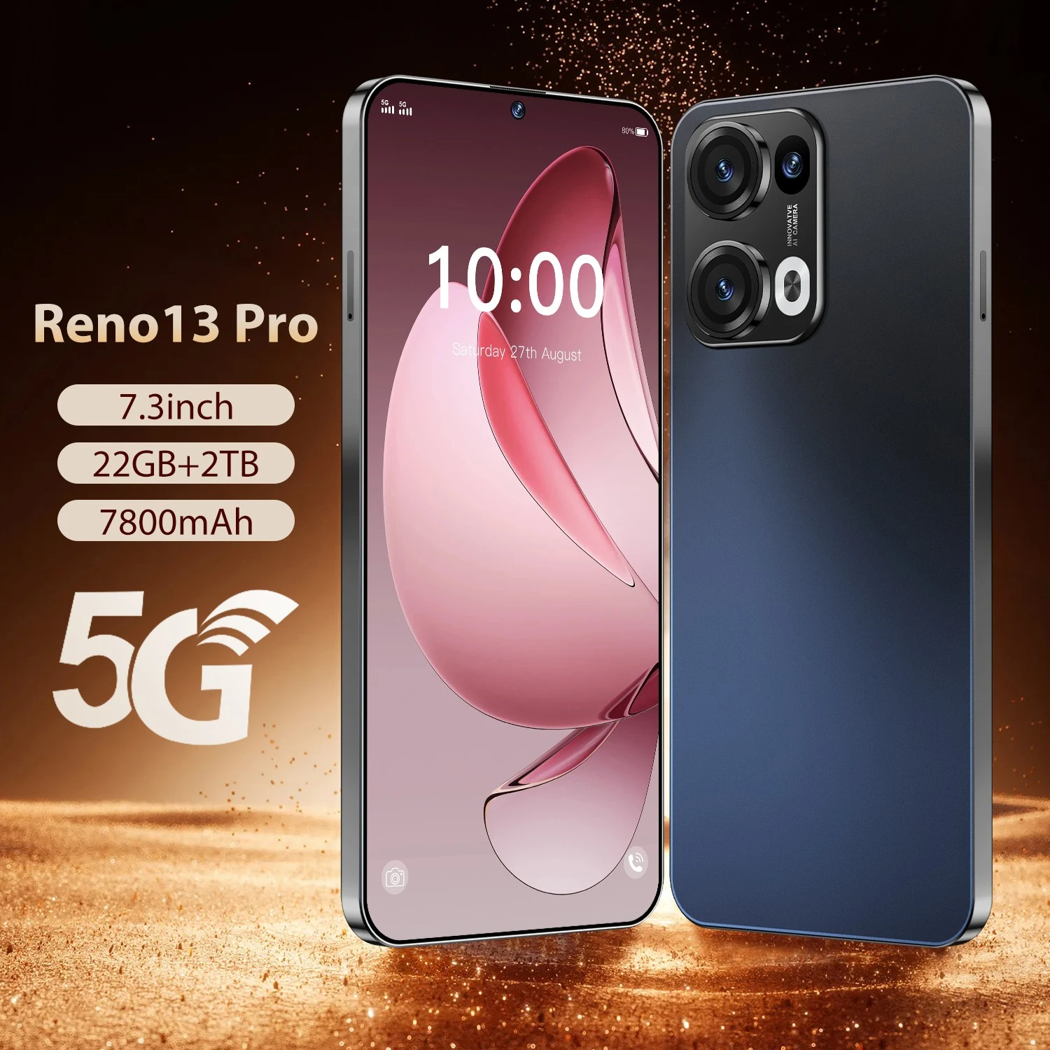 Reno13 Pro Android 14 108 MP Original Intelligent 5G Dual Card Dual Standby System Global Version 7800mAh Battery