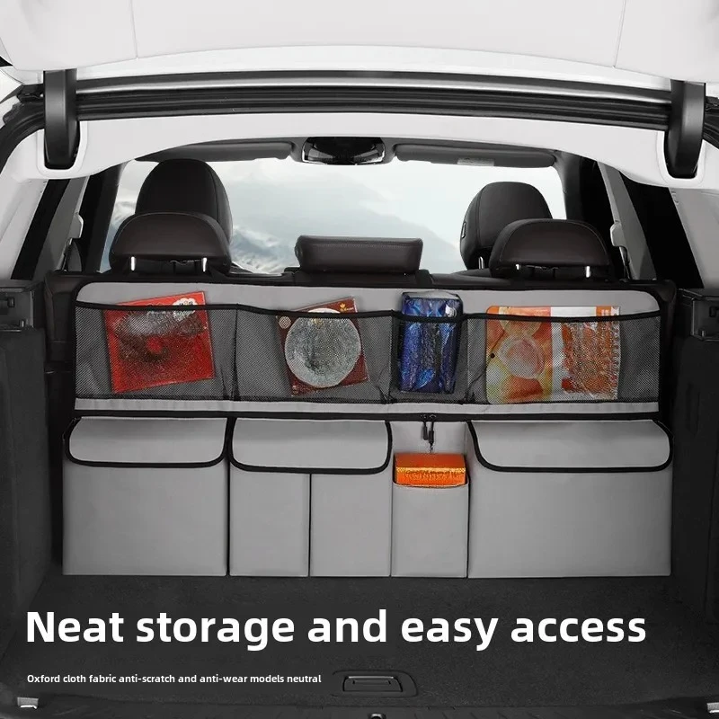 Visiovoy Car Trunk Storage Bag Universal Auto Trunk Organizer Car Seat Back Hanging Bag Foldable Car Storage Bags Accessory