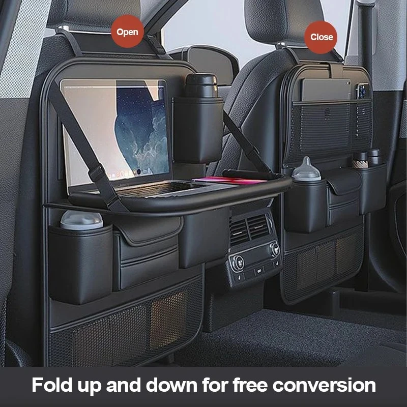 Car Chair Back Storage Rack Seat Back Storage Bag Folding Small Table Board For Car Back Storage Supplies For Car Essentials