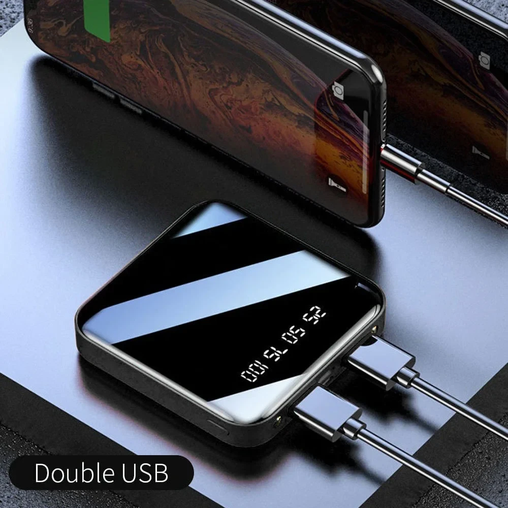 New Portable Mini Power Bank Fast Charging 20000mAh External Charger Digital Display External Battery Pack LED for iPhone Xiaomi