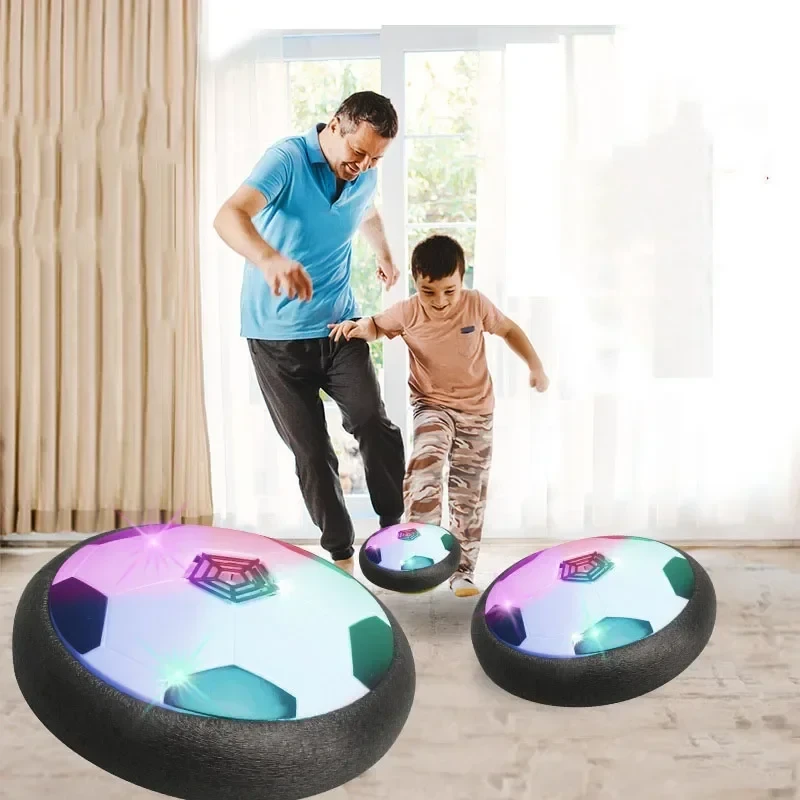 Hover Soccer Ball Air Cushion Floating Foam Football with LED Light Gliding Toys Soccer Ball Kid Outdoor Indoor Sport Games