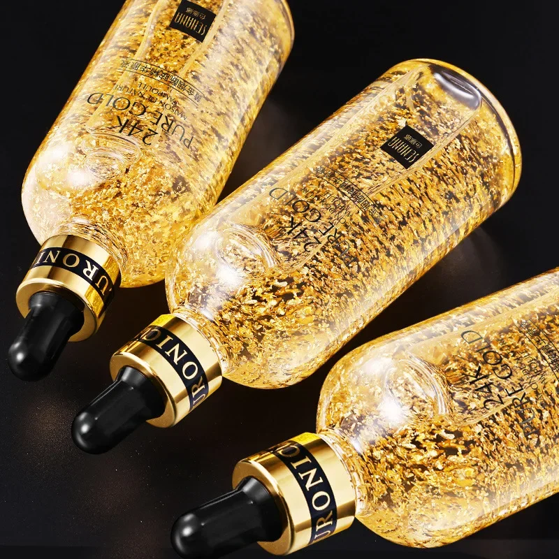 24K Gold Hyaluronic Acid Nicotinamide Face Serum Replenishment Moisturize Shrink