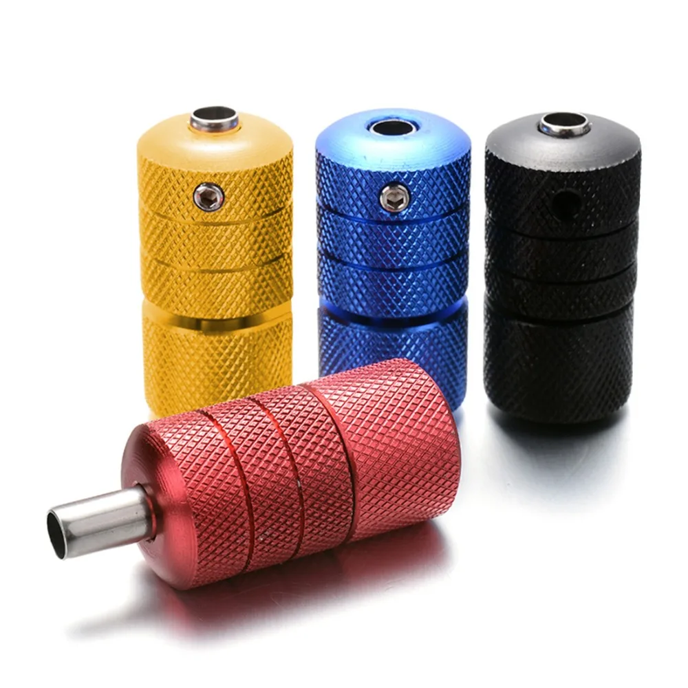 25MM Aluminum Alloy Tattoo Grip With Back Stem 25mm Handle Grip Tattoo Tube Tip 